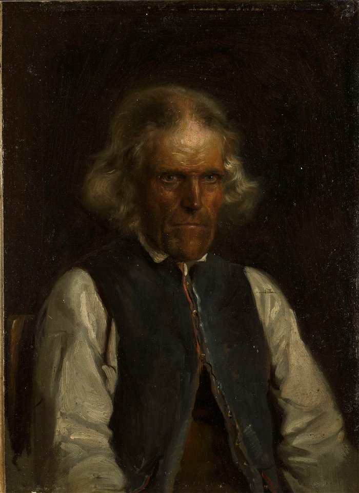 Adolph Tidemand - Portrait of a Farmer from Voss - NG.M.00302-074 - National Museum of Art, Architecture and Design