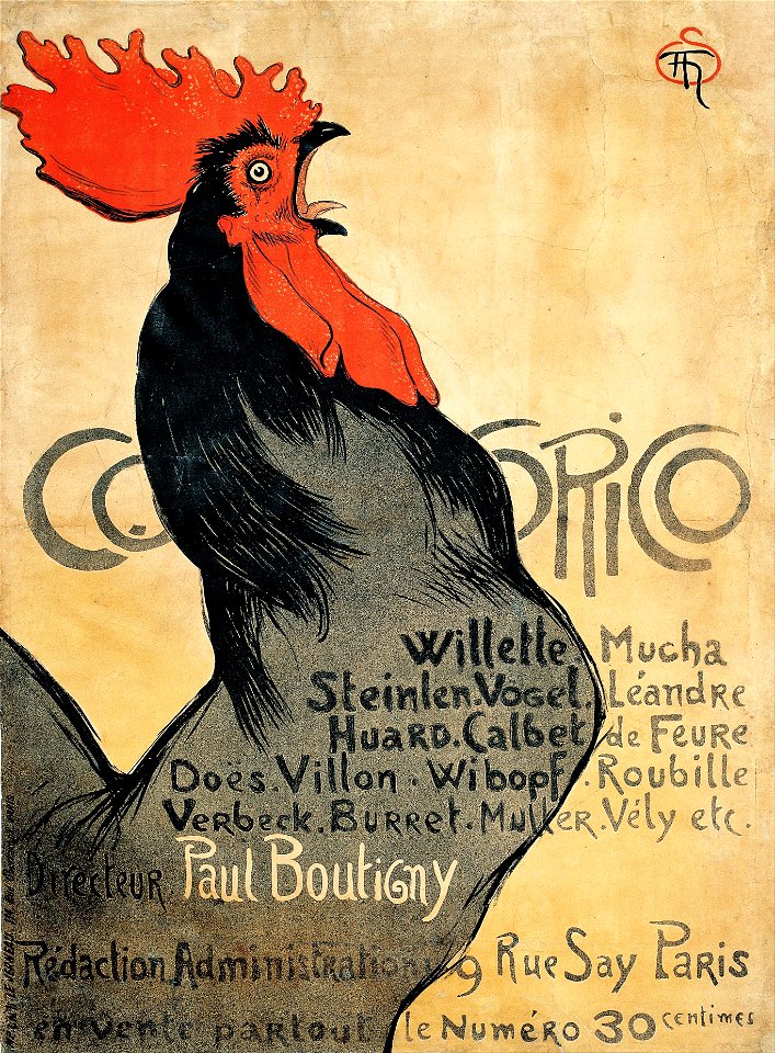 Théophile Alexandre Steinlen - Cocorico - Google Art Project