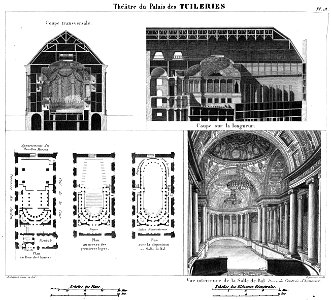 Théâtre du Palais des Tuileries - Donnet 1821 plate18 GB-Ghent composite