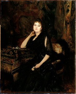 Théobald Chartran - Portrait de Madame Olympe Hériot, née Cyprienne Dubernet (1857-1947) - P2696 - Musée Carnavalet. Free illustration for personal and commercial use.