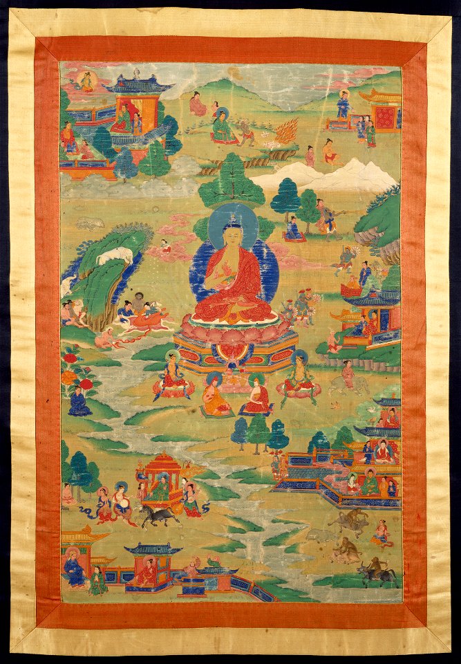 Tibetan - Buddha Shakyamuni with Jataka Tales - Walters 35140