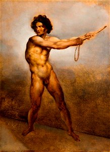 Théodore Géricault (1791-1824) - Etude d'un homme nu - GR.125 - The New Art Gallery Walsall