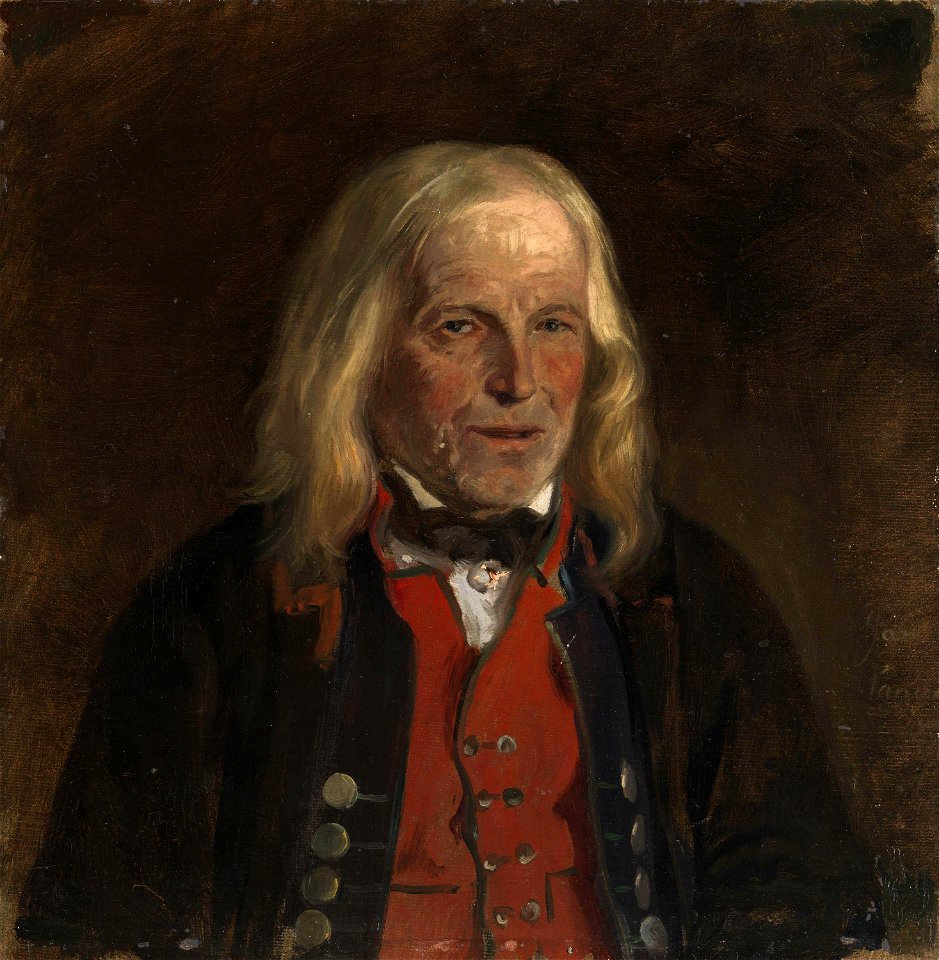Adolph Tidemand - Portrait Study of the Farmer Jan Sandve(^) - NG.M.00302-013 - National Museum of Art, Architecture and Design