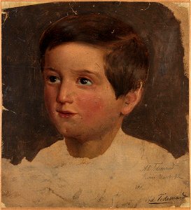 Adolph Tidemand - Portrait Study of a Boy - NG.M.00302-088 - National Museum of Art, Architecture and Design