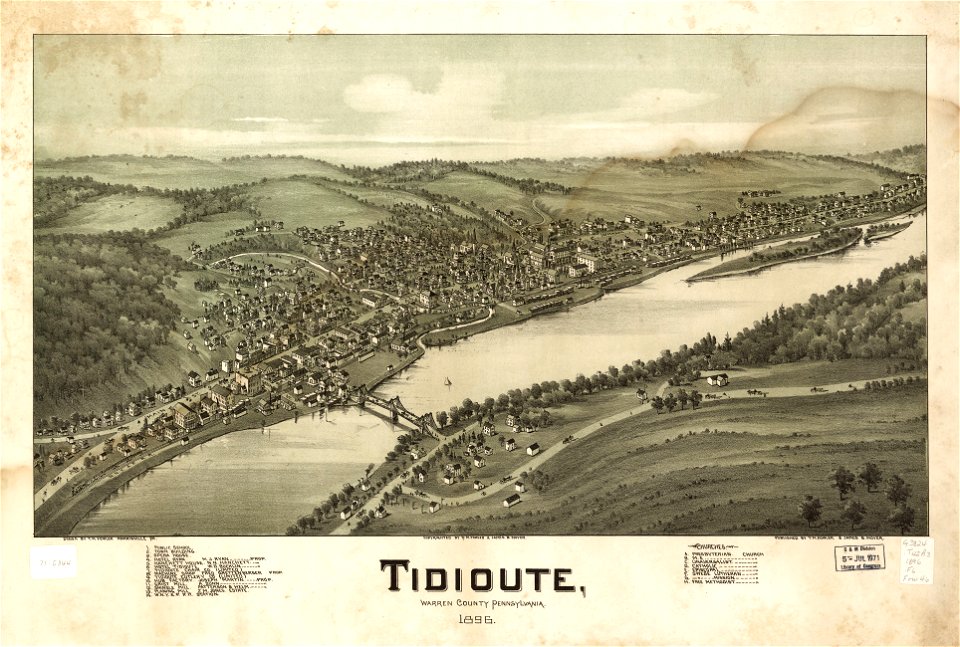 Tidioute, Warren County, Pennsylvania 1896 LOC gm71005344