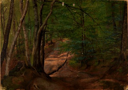 Adolph Tidemand - Road in the Forest - NG.M.00302-085 - National Museum of Art, Architecture and Design