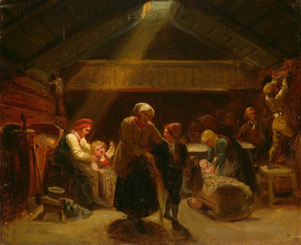 Adolph Tidemand - Sunday Morning in a Farmer's House - NG.M.00302-030 - National Museum of Art, Architecture and Design