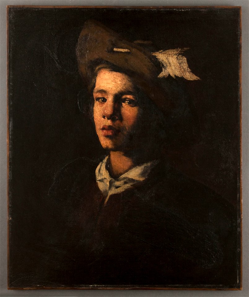 Théodule-Augustin Ribot - Jeune homme au chapeau - PDUT1806 - Musée des Beaux-Arts de la ville de Paris