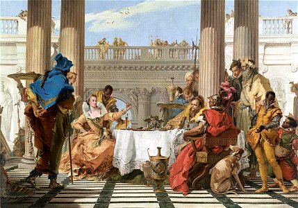 Giambattista Tiepolo - The Banquet of Cleopatra - Google Art Project. Free illustration for personal and commercial use.