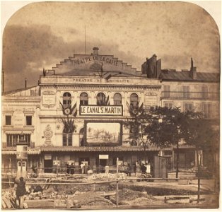 Théâtre de la Gaité, Boulevard du Temple, Paris, ca. 1855