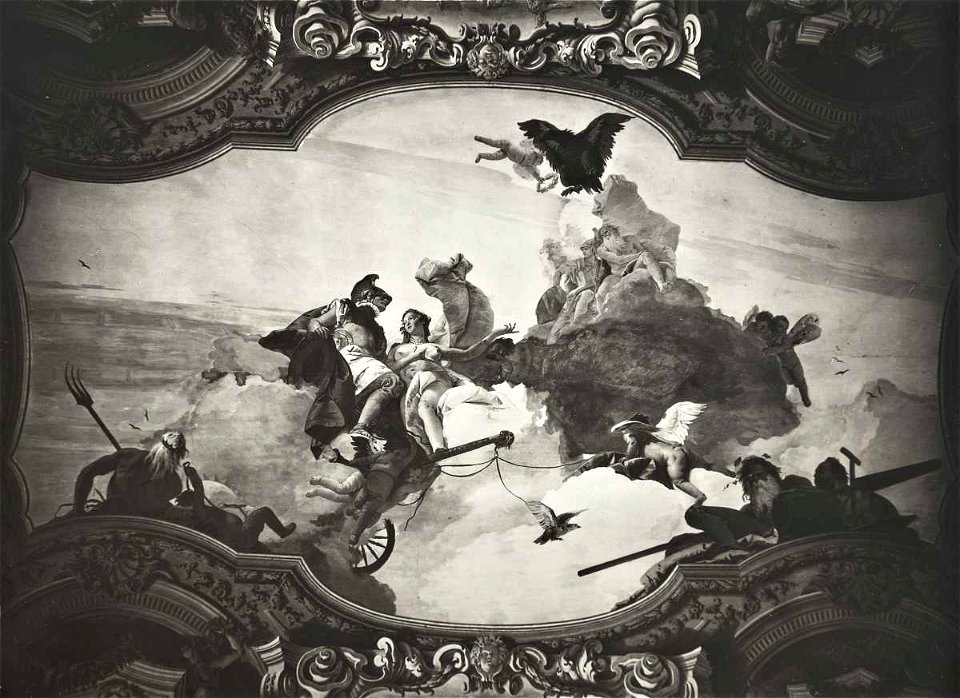 Tiepolo - Marte e Venere, 1740 - 1745, Palazzo Pisani-Moretta