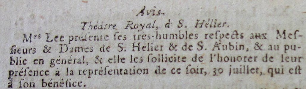 Théâtre Royal Jersey 1796