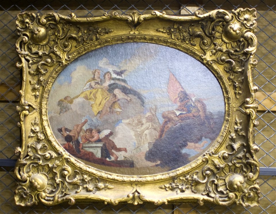 Tiepolo - Sketch for a Ceiling Decoration (Glorification of the Barbaro Family), ca. 1750