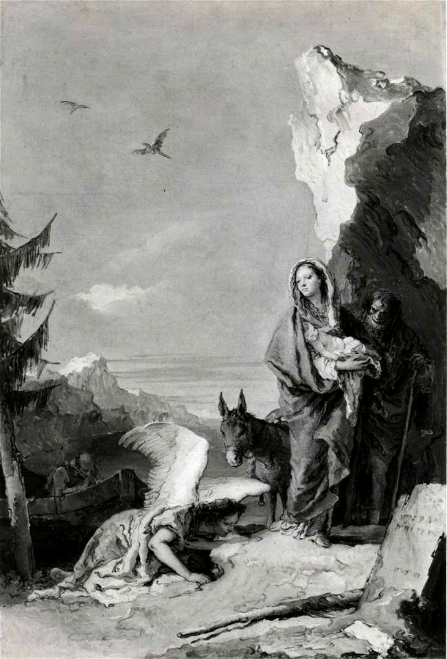 Tiepolo - Fuga in Egitto, 1762 - 1770, Collezione privata, New York
