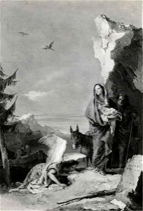 Tiepolo - Fuga in Egitto, 1762 - 1770, Collezione privata, New York