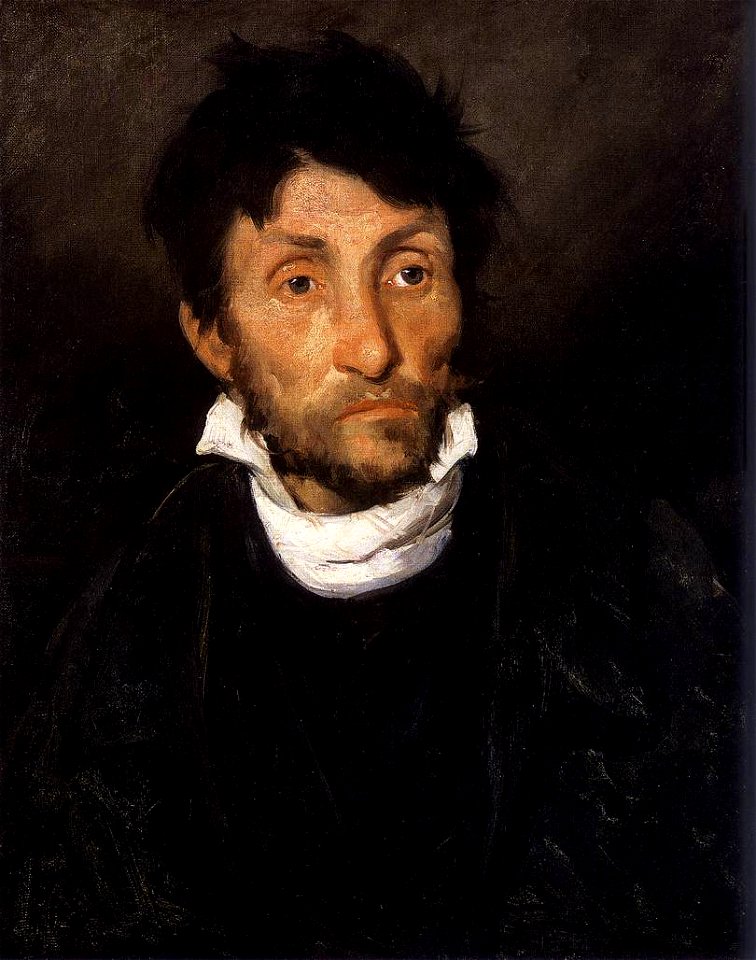 Théodore Géricault - Portrait of a Kleptomaniac - WGA08636