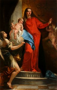 Madonna of The Rosary with Angels by Giovanni Battista Tiepolo, 1735