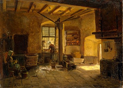 Adolph Tidemand - Kitchen Interior - NG.M.00302-068 - National Museum of Art, Architecture and Design