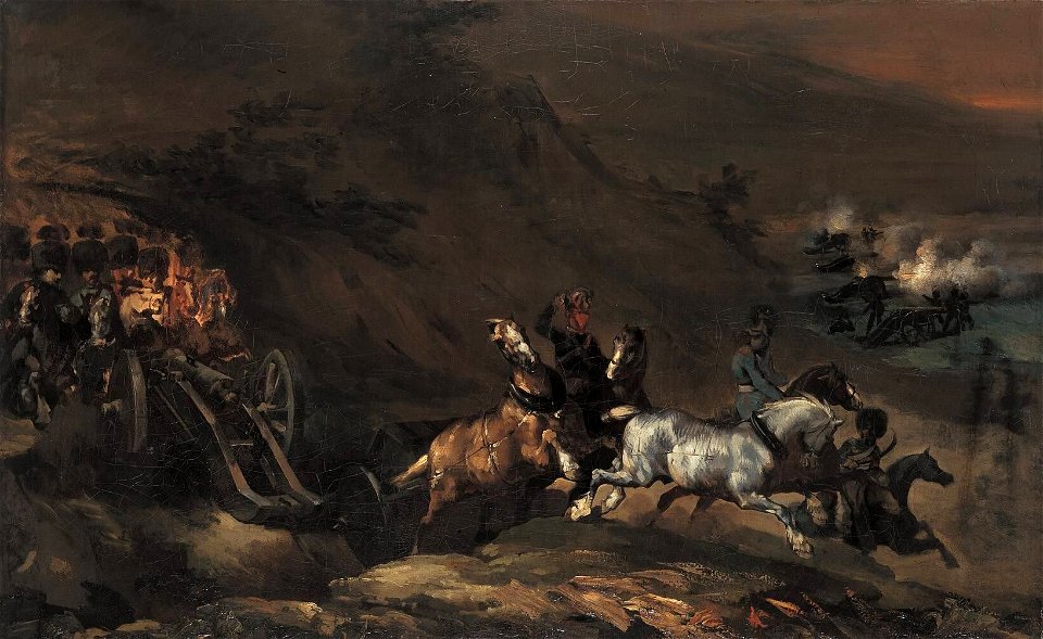 Théodore Géricault - Auffahrende Artillerie - 8583 - Bavarian State Painting Collections