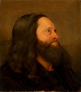 Adolph Tidemand - Portrait Study of an old Man - NG.M.00362 - National Museum of Art, Architecture and Design