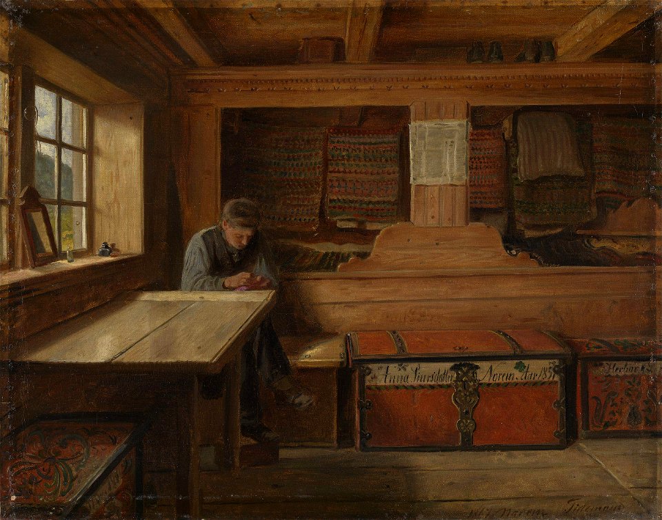 Adolph Tidemand - Old Storeroom in Vikøy - NG.M.00302-029 - National Museum of Art, Architecture and Design