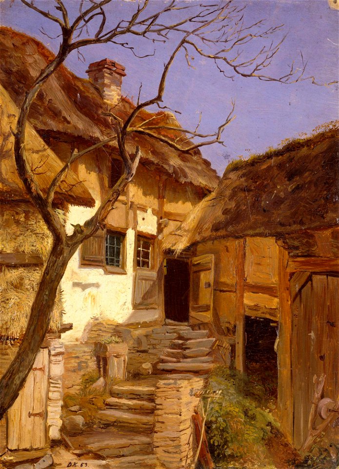 Adolph Tidemand - Old German Farm - NG.M.00302-046 - National Museum of Art, Architecture and Design