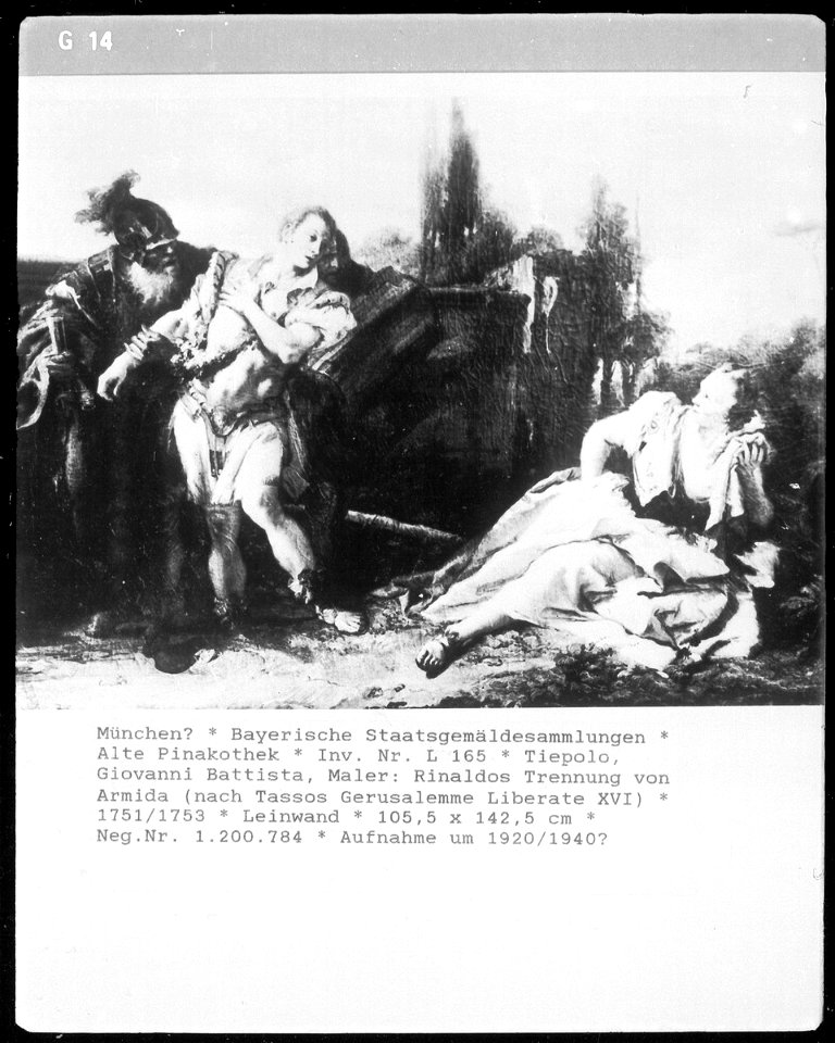 Tiepolo - Rinaldos Trennung von Armida, 1751-1753