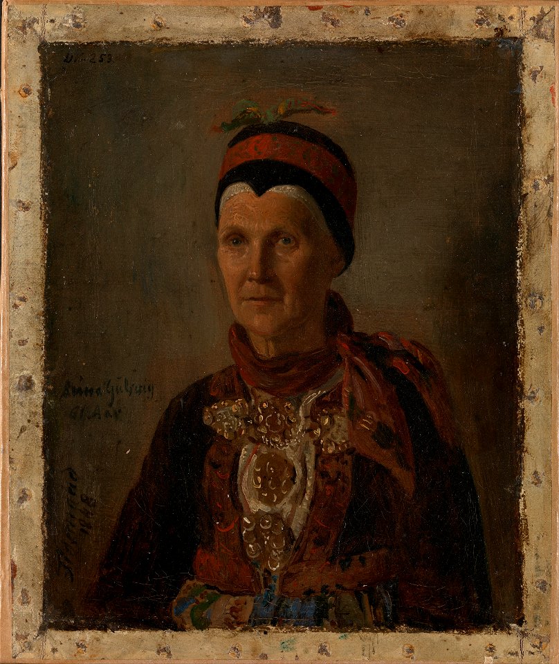 Adolph Tidemand - Portrait of Anna Gulsvig - Google Art Project