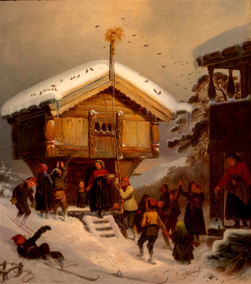 Adolph Tidemand - Traditions of Christmas - Juleskikk - IMG 9736aq (cropped)