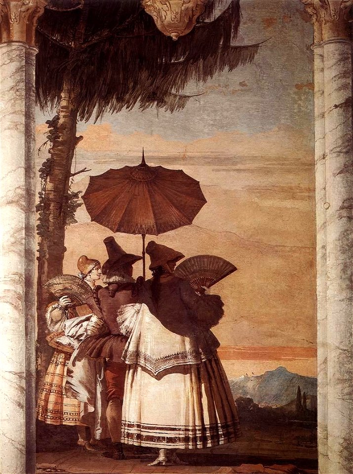 Giovanni Domenico Tiepolo - Summer Stroll - WGA22384