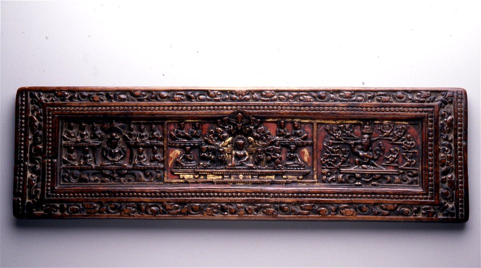 Tibetan - Cover of a Buddhist Manuscript - Walters W896 - Top