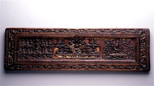 Tibetan - Cover of a Buddhist Manuscript - Walters W896 - Top