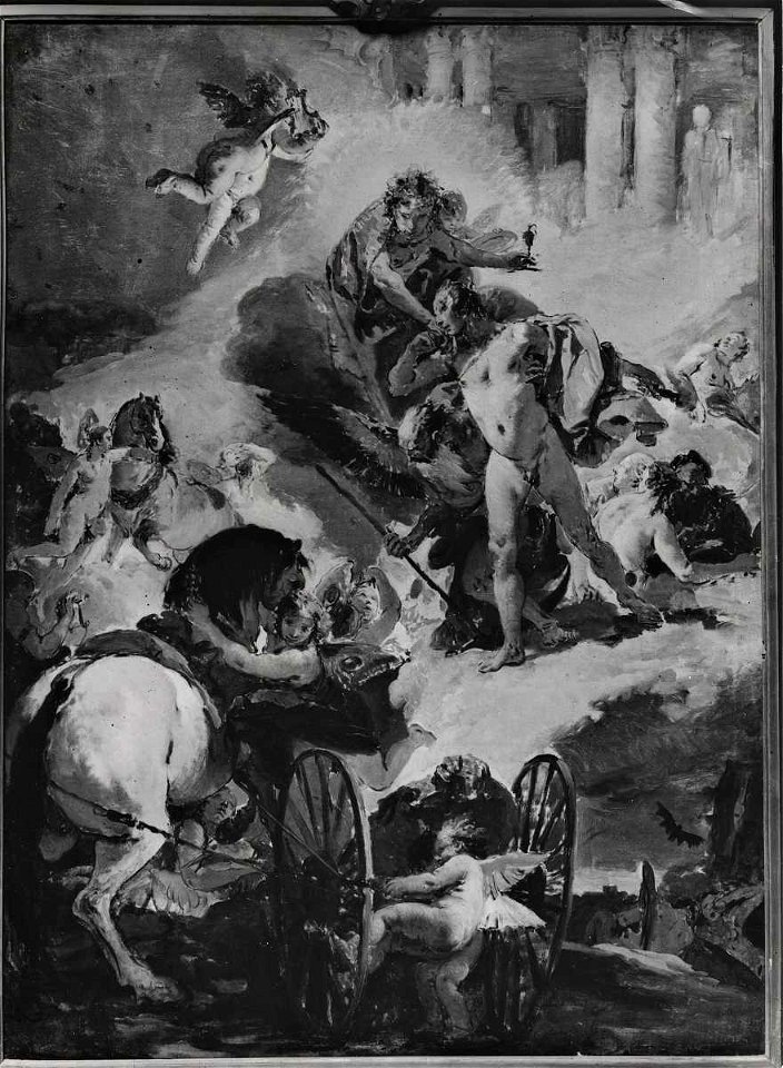 Tiepolo - Fetonte chiede ad Apollo di guidare il carro del sole, 1730 - 1740, The Bowes Museum