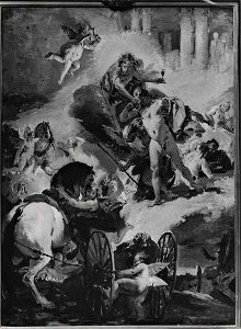 Tiepolo - Fetonte chiede ad Apollo di guidare il carro del sole, 1730 - 1740, The Bowes Museum