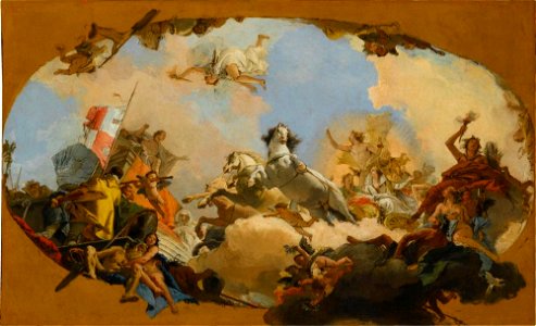 Tiepolo - Apoll führt dem Genius Imperii die Kaiserliche Braut zu, 1751