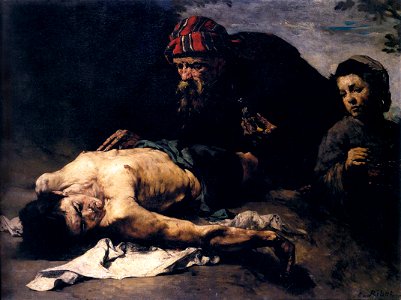 Théodule-Augustin Ribot - The Good Samaritan - WGA19393. Free illustration for personal and commercial use.