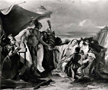 Tiepolo - Alessandro Magno riceve l'omaggio della famiglia di Dario, 1751 - 1753, Martin-von-Wagner-Museum der Universität Würzburg