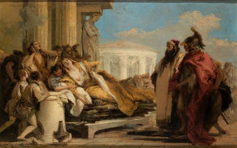 Giambattista Tiepolo - Death of Dido - Google Art Project. Free illustration for personal and commercial use.