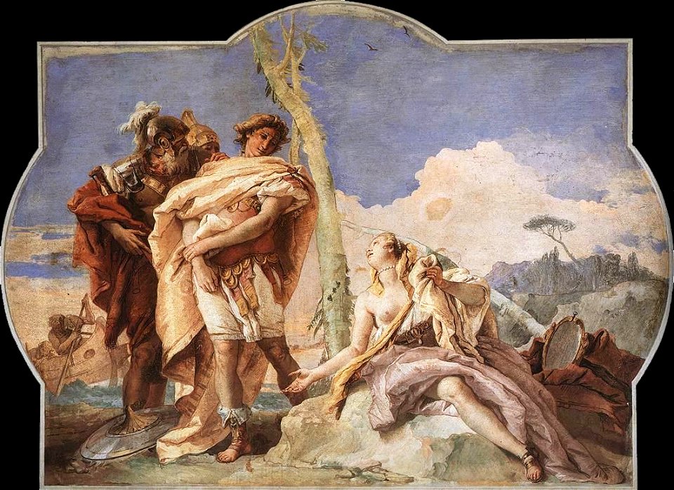 Giovanni Battista Tiepolo - Rinaldo Abandoning Armida - WGA22342