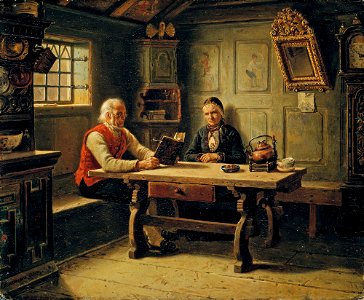 Adolph Tidemand - Old Age Solitude - NG.M.00186 - National Museum of Art, Architecture and Design