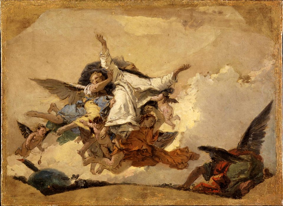 Tiepolo - Sketch for The Glory of Saint Dominic, 1738-1739
