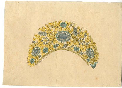 Théodore Hasslauer, projet de diadème, 1826