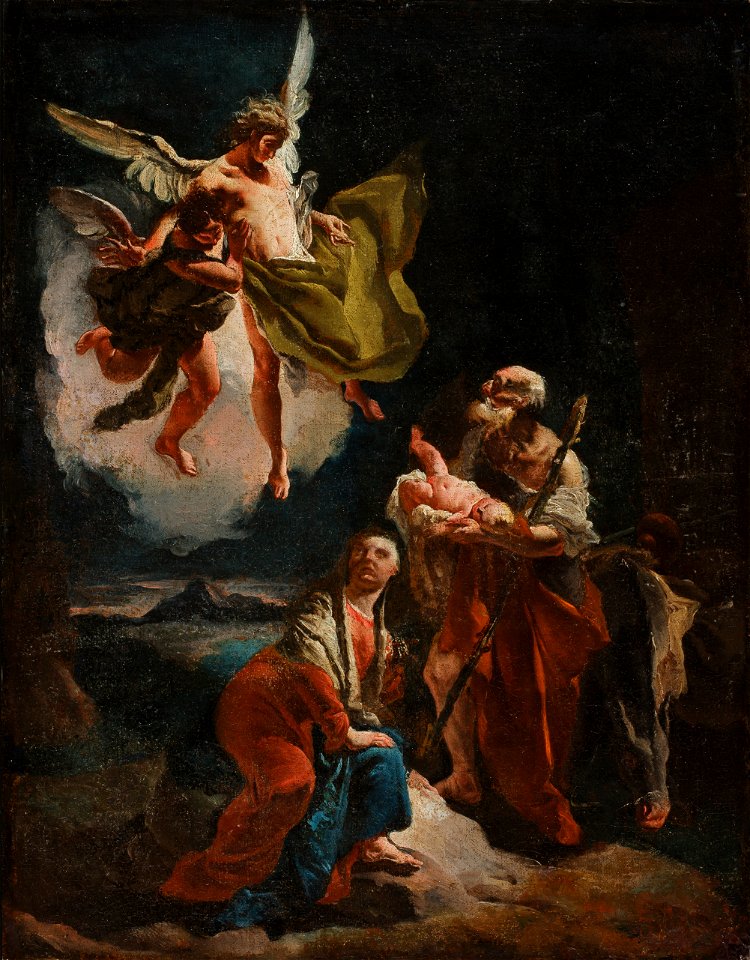 Tiepolo - The Rest on the Flight into Egypt, ca. 1720