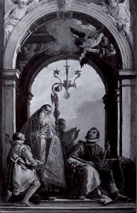 Tiepolo - San Massimo e sant'Osvaldo, 1740 - 1745, Paul Drey Gallery