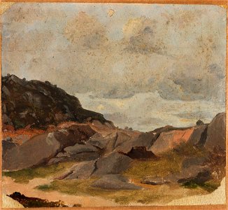 Adolph Tidemand - Landscape Study - NG.M.00302-093 - National Museum of Art, Architecture and Design