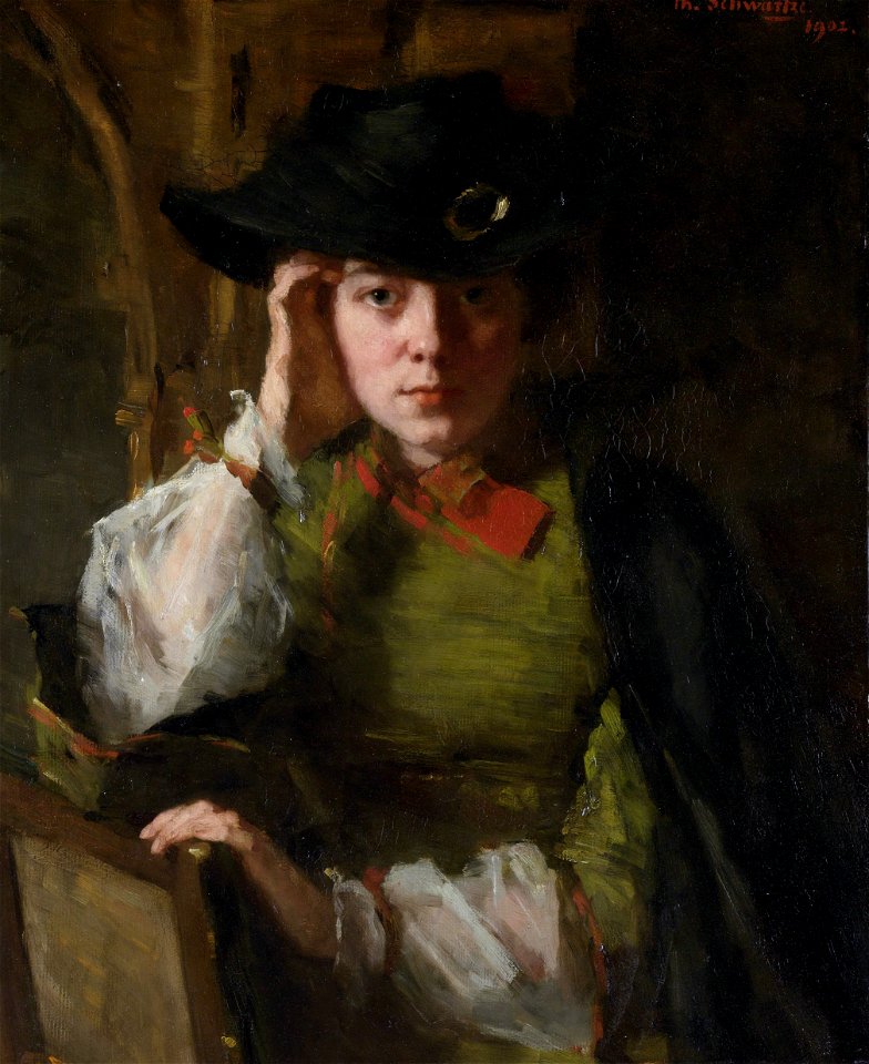 Thérèse Schwartze - Portret van Lizzie Ansingh