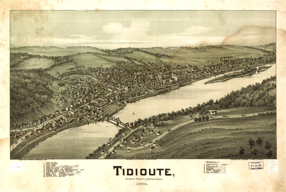 Tidioute, Warren County, Pennsylvania 1896 LOC gm71005344
