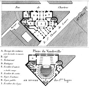 Théâtre du Vaudeville - Donnet 1821 plate13 - GB Ghent