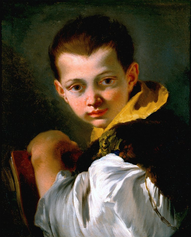 Tiepolo Boy Holding Book