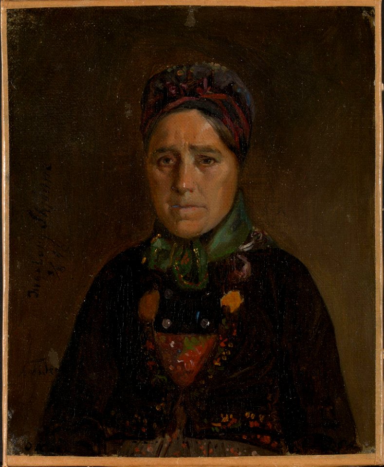 Adolph Tidemand - Portrait of Ingeborg Skjønne from Numedal - NG.M.00302-005 - National Museum of Art, Architecture and Design
